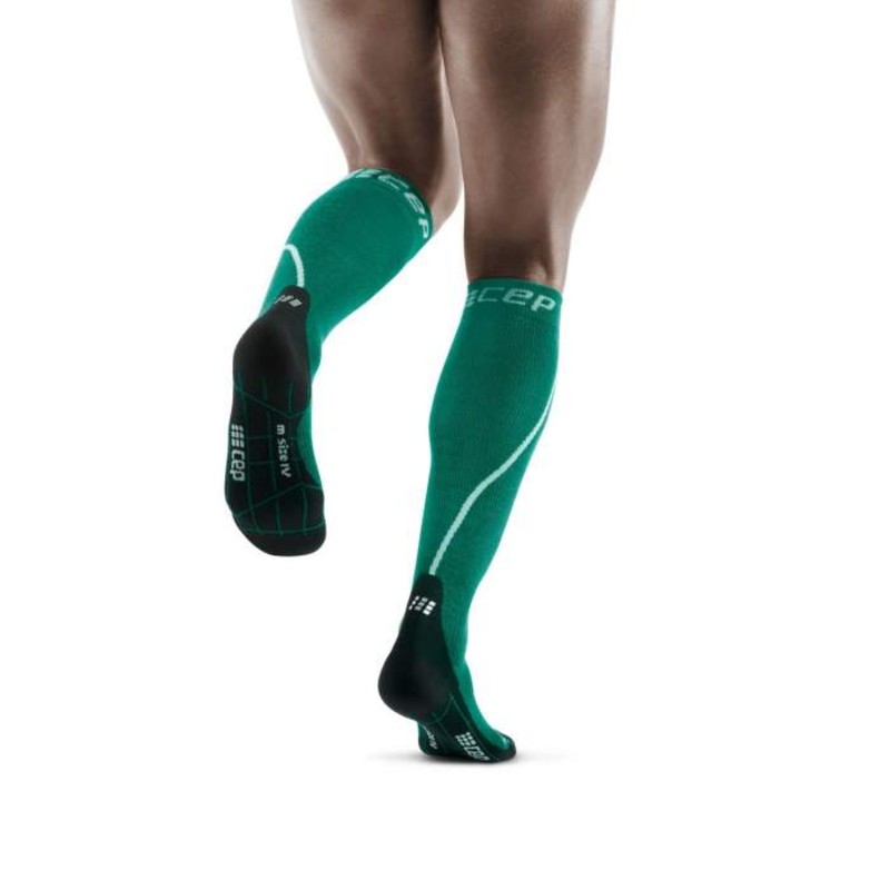 CEP Green Women's Winter Run Compression Socks - Think Sport